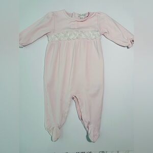 Kissy Kissy Pink Footie Size 9M